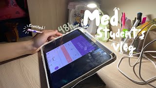 Med students Vlog  اقضوا معي يومان إنتاجيين 📒med school diaries [upl. by Airamasor]