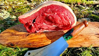 Tender and Juicy Beef with flufy Basamati rice ASMR outdoor Cooking Camping Relaxing Video [upl. by Aiken]