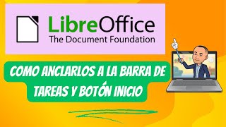 Como anclar accesos directos de LibreOffice al boton inicio y barra de tareas en windows 11 [upl. by Aubigny]