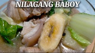 NILAGANG BABOY  PORK NILAGA  HOW TO COOK PORK STEW [upl. by Baskett178]