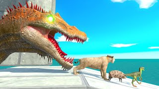 Spinosaurus Dungeon Escape  Animal Revolt Battle Simulator [upl. by Idyak597]