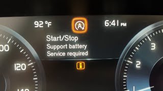 Volvo Start Stop Service Required  Support Battery Replacement [upl. by Annola]