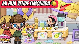 MI HIJA PONE UN PUESTO DE LIMONADAS Y GANA MUCHO DINERO EN AVATAR WORLD karola20 [upl. by Kerek]