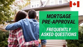 FAQs on Mortgage Pre Approval in Canada [upl. by Glynnis]