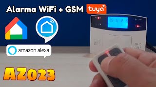 Alarma WiFi  GSM TuyaSmart compatible con Google Home Amazon Alexa y la APP Smart Life 📢 [upl. by Tanah416]