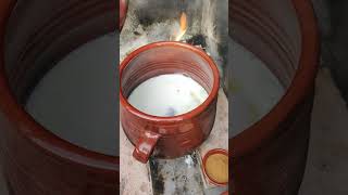 Arroz con leche hecho en olla de barro A FUEGO DE LEÑA [upl. by Moht]