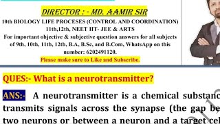 What is a neurotransmitter [upl. by Lil527]