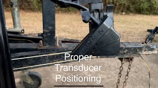 Garmin Livescope Basic Transducer Positioning For The Port and Starboard Sides Forward Position [upl. by Aicnelev]