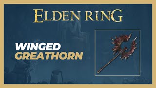 Winged Greathorn Weapon Location  Elden Ring [upl. by Zerdna42]