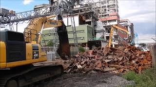 Bagger Komatsu PC 490 mit richtig fetter Schrottschere [upl. by Anihc]