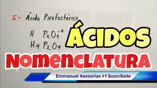 Nomenclatura de ÁCIDOS HIDRÁCIDOS paso a paso [upl. by Diarmit]