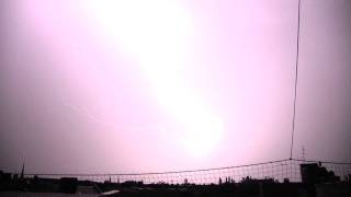 mehr als 35 Blitze heftiges Gewitter Berlin 24082011 Thunderstorm [upl. by Tesler229]