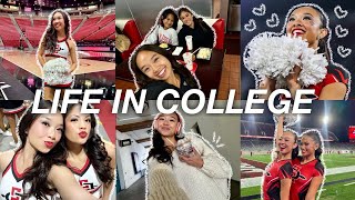 LIFE IN COLLEGE VLOG classes gamedays amp friends [upl. by Anorahs]