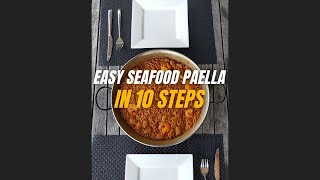 Easy Seafood Paella in 10 steps [upl. by Eyaf52]