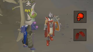 Pretending to AFK in the Wilderness they attack  I PK them [upl. by Nydroj]