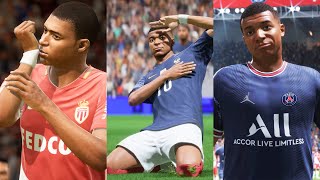 KYLIAN MBAPPE IN EVERY FIFA 1623 [upl. by Rickart]