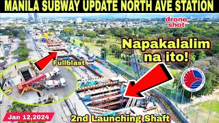 METRO MANILA SUBWAY UPDATE NORTH AVE STATIONJan 132024build3xbuild better more [upl. by Lytton715]