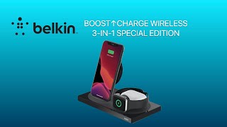 Belkin Boost↑Charge 3In1 Special Edition Wireless Charger Unboxing amp Review [upl. by Lippold]