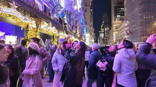 ✨NYC Christmas✨5th Avenue Walk  Black Friday 2023 [upl. by Nnodnarb]