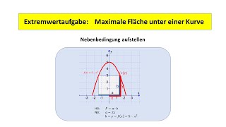 Extremwertaufgabe mit Nebenbedingung [upl. by Viehmann452]