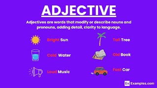 AdjectiveTypes of Adjective Degrees of Adjective [upl. by Ahsikram]