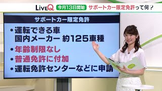 高齢者ドライバーに新たな選択肢“サポカー限定免許”ってなんだ？（静岡県） [upl. by Annaerdna]