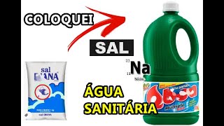 COLOQUEI SAL NA ÁGUA SANITÁRIA [upl. by Seabury147]