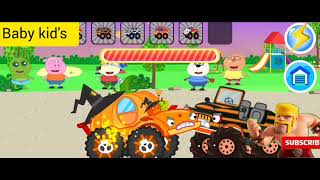 Wolfoo Plays with Monster Truck and Police Car Toys  Lycans Funny Stories For Kids [upl. by Annaya250]