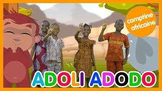 🌴🐒Adoli adodo  Comptine africaine avec paroles  Les amis de Boubi  apprendre à compter [upl. by Ahsiemaj]