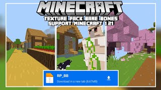 Bare Bones Texture Packs For Minecraft PEBE 121 [upl. by Araek]