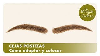 Cómo adaptar y colocar tus Cejas Postizas ⭐ La Maison del Cabello [upl. by Anelram]