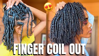 JUICY FINGER COIL OUT WITH MAXIMUM DEFINITION  The KEY to Getting Poppin Results  NATURAL HAIR [upl. by Cumings]