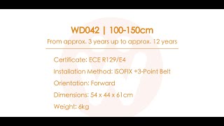 Welldon Isize Baby Car Seat WD042 Installation Video [upl. by Lettig]