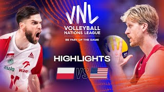 🇵🇱 POL vs 🇺🇸 USA  Highlights Final  Mens VNL 2023 [upl. by Enaujed]