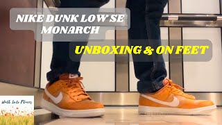 Nike Dunk Low SE Monarch  unboxing amp on feet [upl. by Intruok]