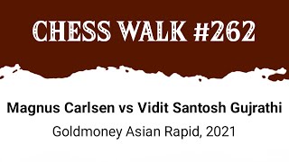 Magnus Carlsen vs Vidit Santosh Gujrathi • Goldmoney Asian Rapid 2021 [upl. by Evans]