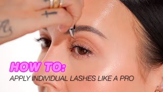 How To Apply Individual Eyelashes Like a Pro [upl. by Lunetta]