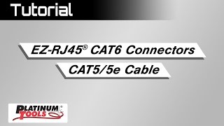 Tutorial Will an EZRJ45 Cat6 connector work on Cat5e cable [upl. by Oicnedif]