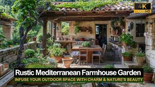 Rustic Mediterranean Farmhouse Garden Ideas Infuse Your Outdoor Space with Charm amp Natures Beauty [upl. by Ainoda]