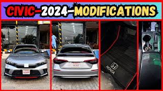 Civic 2024 Modifications  Civic Modifications  Modified Civic XI  Car Modifications [upl. by Addison]