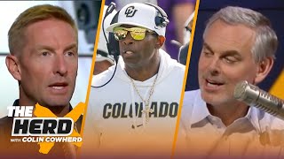 Joel Klatt compares Deion Sanders to Nick Saban after Colorado win talks LSU loss to FSU  THE HERD [upl. by Nerej187]