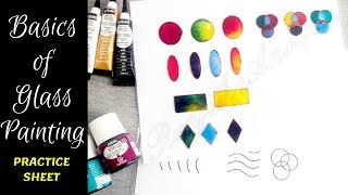 Basics Of Glass Painting  Introduction to glass painting  Pebeo Vitrail Glass Paint [upl. by Langley447]