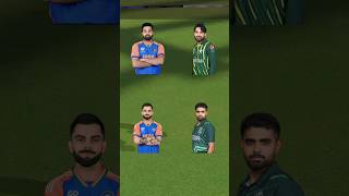 Virat Kohli amp Rohit Sharma Vs Babar Azam amp Mohammed Rizwan 2 Balls Challenge😱Real Cricket24 cricket [upl. by Ysus]