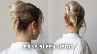 60 Second Sleek Updo Tutorial ❤️ [upl. by Asiralc808]