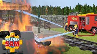 Big Fire 🔥 Police Team Up With Fireman Sam 🚔  Fireman Sam Official  Cartoons for Kids [upl. by Redman585]