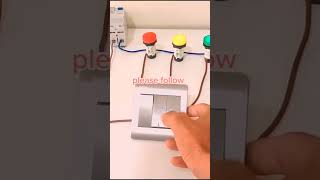 3 gang one way switch wiring Electrical Saving [upl. by Lathe]