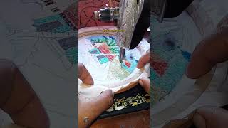 Beautiful Nature art shorts machine embroidery kalki embroidery [upl. by Heyer]