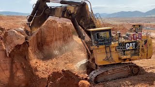 Huge Caterpillar 6040 Excavator Working In Coal Mines  3 Hours Movie [upl. by Pitzer681]