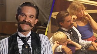 Tombstone Kurt Russells Son Wyatt and Mom Goldie Hawn Visit the Set Flashback [upl. by Aikemet]