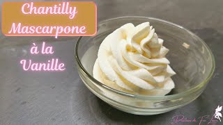 🥄Recette Crème Chantilly Mascarpone  Facile et Rapide 👍🧚‍♀️ chantilly mascarpone [upl. by Draneb]